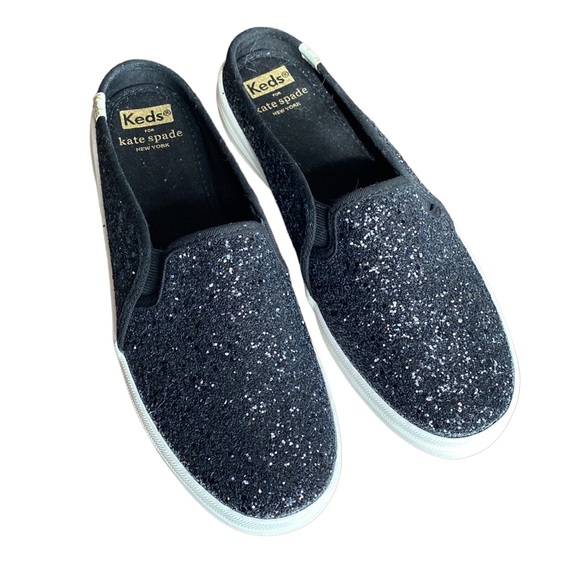 kate spade Shoes - New Black sparkling Kate Spade ♠️ for Keds sneakers BNWOT